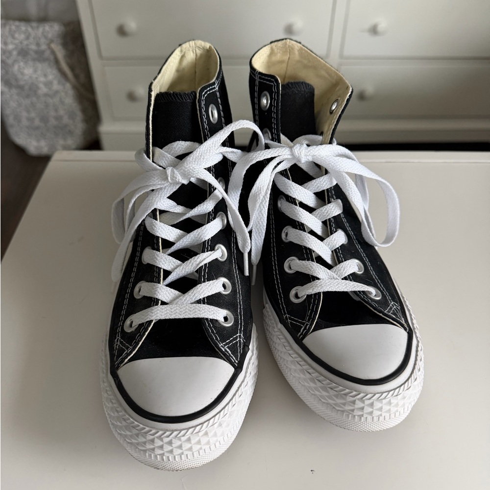 Converse Black and White High-Top Sneakers